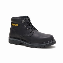 Caterpillar Outbase Steel Toe Work Férfi Bakancs Fekete, HU-A044